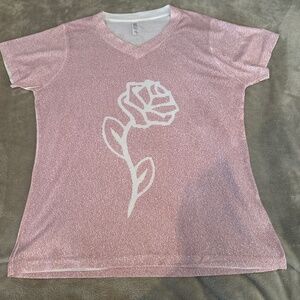 NWOT SUPER CUTE ROSE LIBRARY S/S TOP SZ L